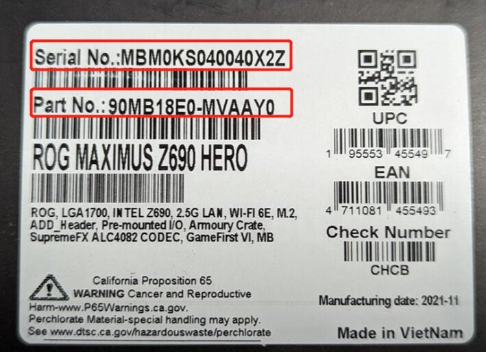 ASUS выпустила пресс-релиз относительно производственного дефекта ROG Maximus Z690 Hero