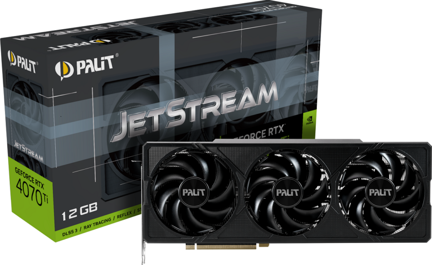 Palit представила серию видеокарт JetStream на базе GeForce RTX 4080 и RTX 4070 Ti