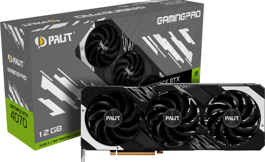 Palit выпустила три версии видеокарты GeForce RTX 4070: GamingPro, JetStream и Dual