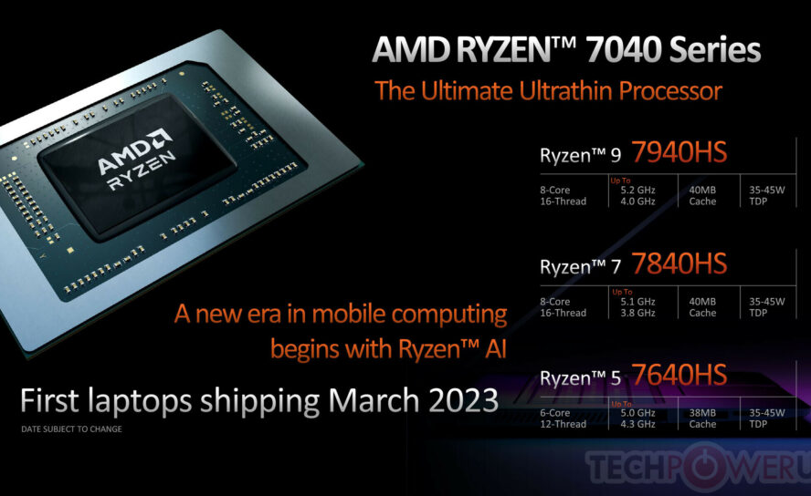 Процессоры AMD Ryzen 7х40HS Phoenix уже отправлены производителям