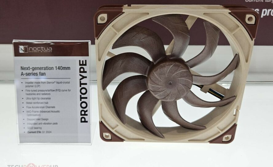 В вентиляторах Noctua используются крыльчатка из жидкокристаллического полимера