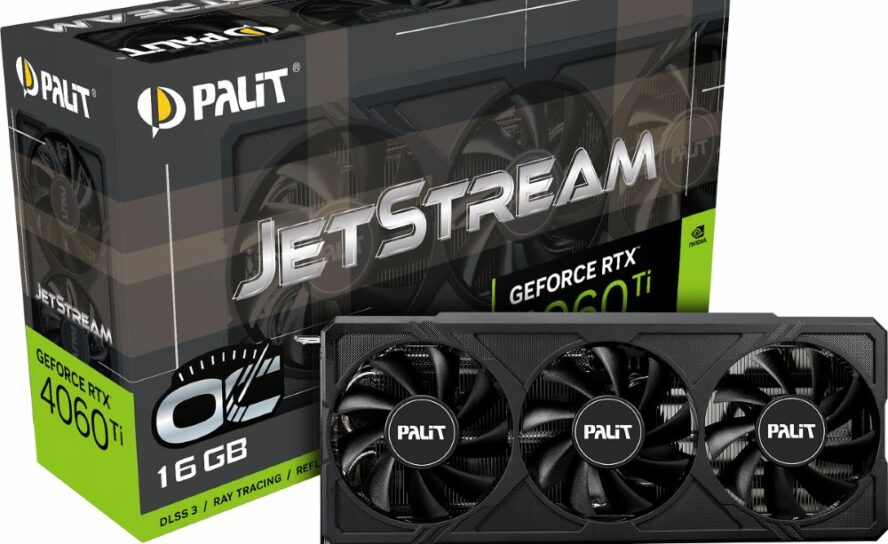 Palit представила серию видеокарт GeForce RTX 4060 Ti 16GB JetStream