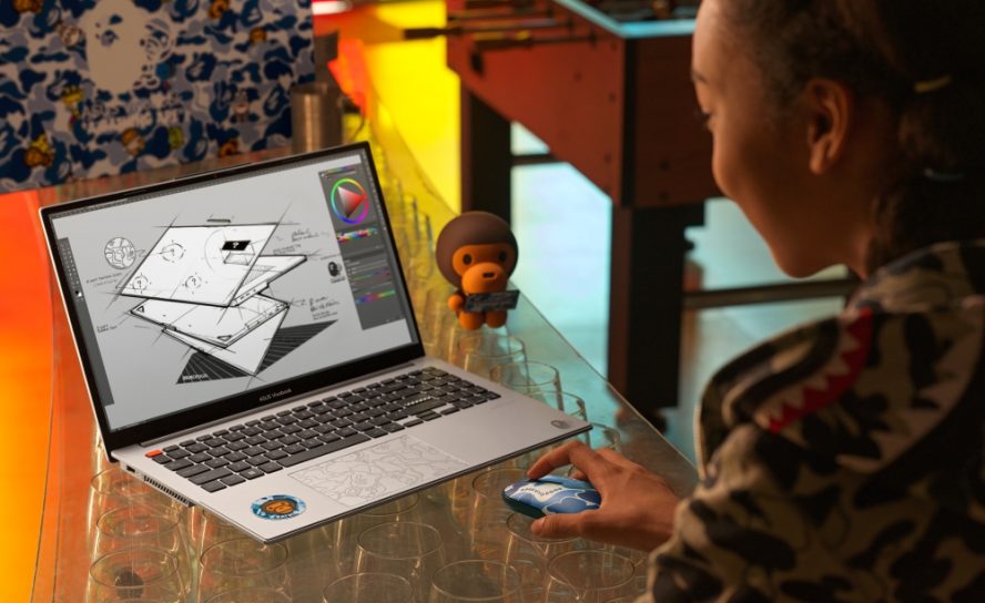 ASUS объявляет старт продаж ноутбука Vivobook S 15 OLED BAPE Edition, созданного в сотрудничестве с брендом уличной одежды A BATHING APE