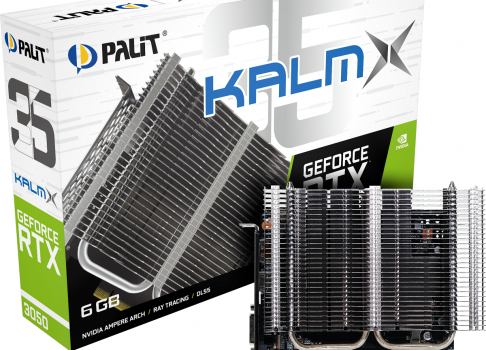 Palit представила видеокарты GeForce RTX 3050 6 GB серий KalmX и StormX
