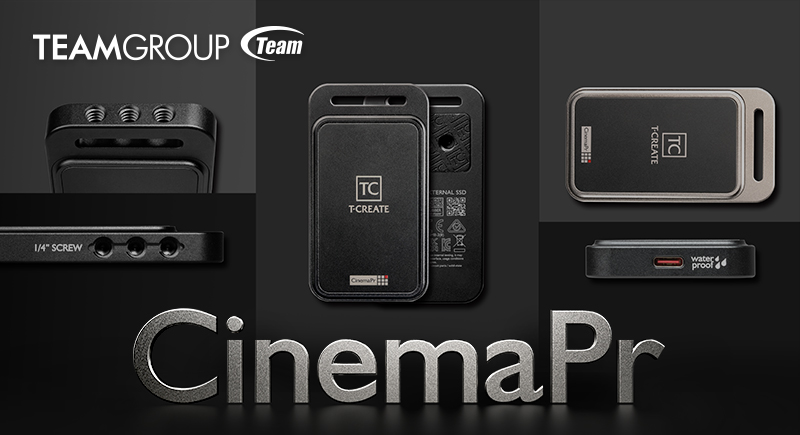 TEAMGROUP представляет портативный внешний твердотельный накопитель T-CREATE CinemaPr P31