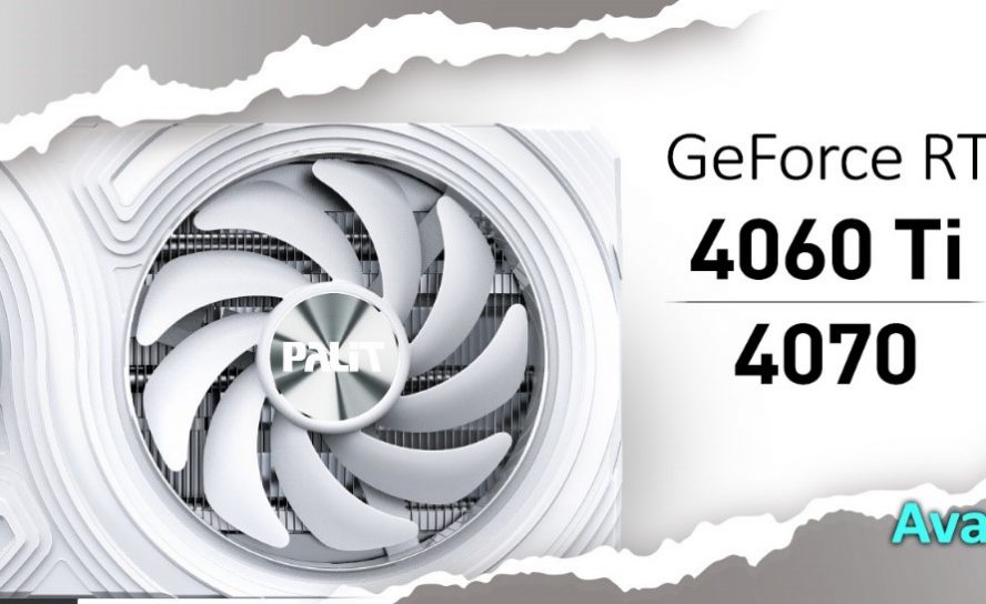 Palit анонсирует серии GeForce RTX 4070 и RTX 4060 Ti White