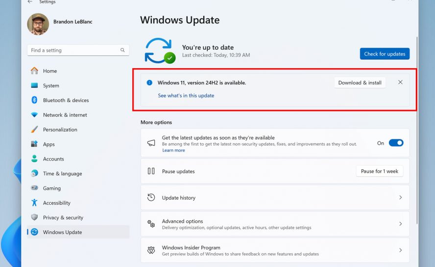 Microsoft неожиданно приостановила выпуск обновления Windows 11 24H2 для Windows Insiders