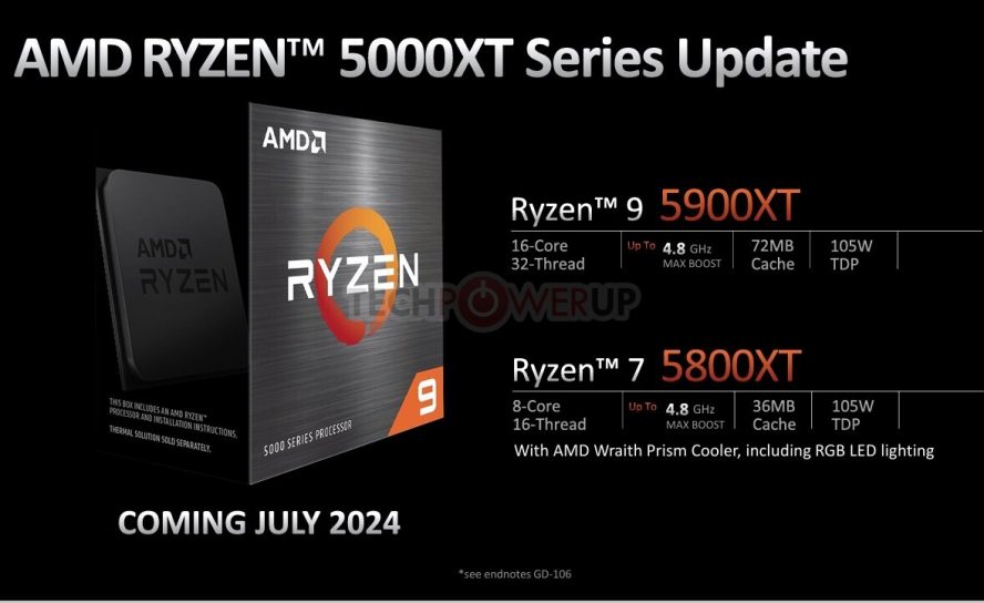 AMD выпускает процессоры Ryzen 5000XT для сокета AM4, который уже 8 лет на рынке