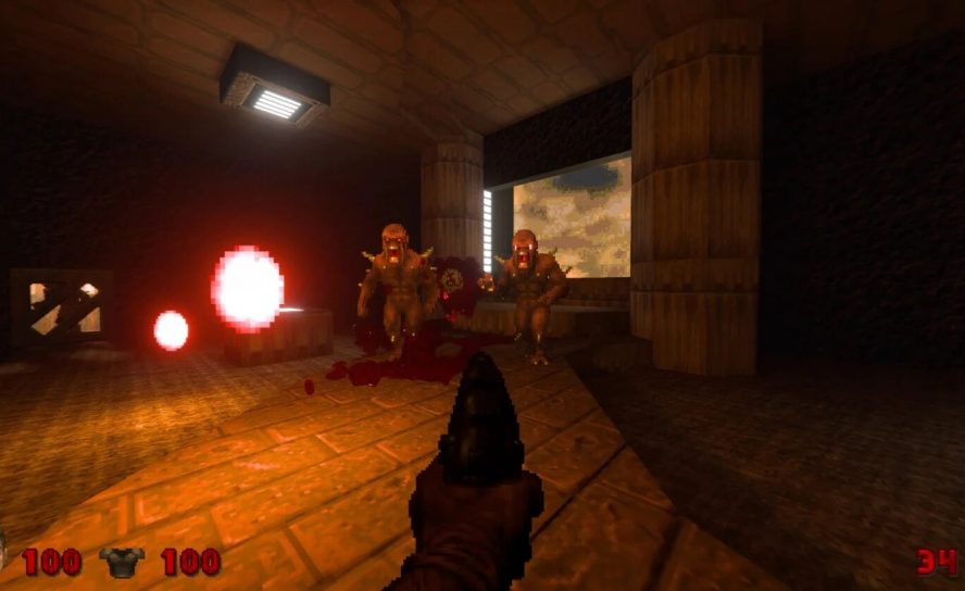 Трассировка лучей приходит в DOOM II в мод сообщества GZDOOM