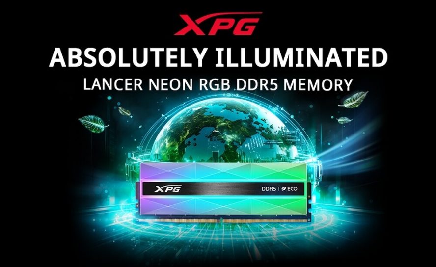 ADATA выпускает новую модуль памяти XPG LANCER NEON RGB DDR5