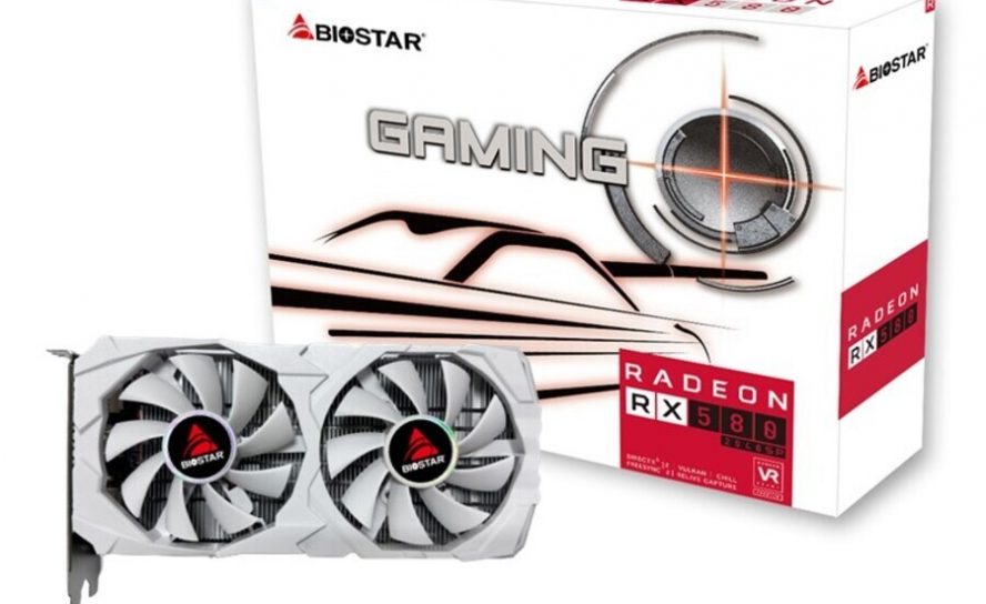 BIOSTAR анонсировала видеокарту Radeon RX 580 White