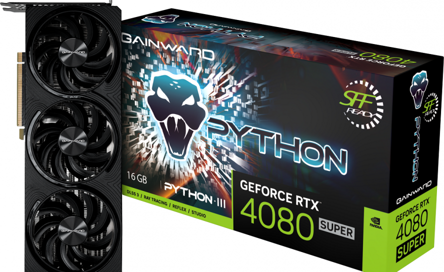 Gainward представила совершенно новую серию видеокарт GeForce RTX 40 SUPER Python III