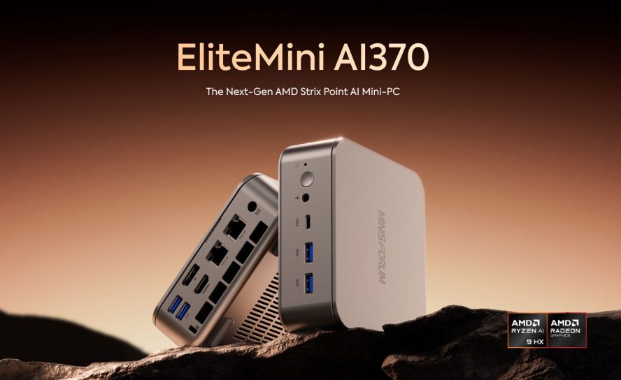 Minisforum представляет EliteMini AI370 с процессором AMD Ryzen AI 9 HX 370