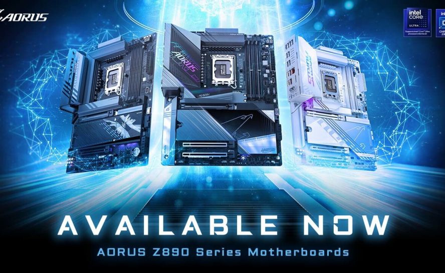 Gigabyte объявляет о доступности материнских плат AORUS Z890, открывая доступ к усиленной ИИ производительности с D5 Bionic Corsa