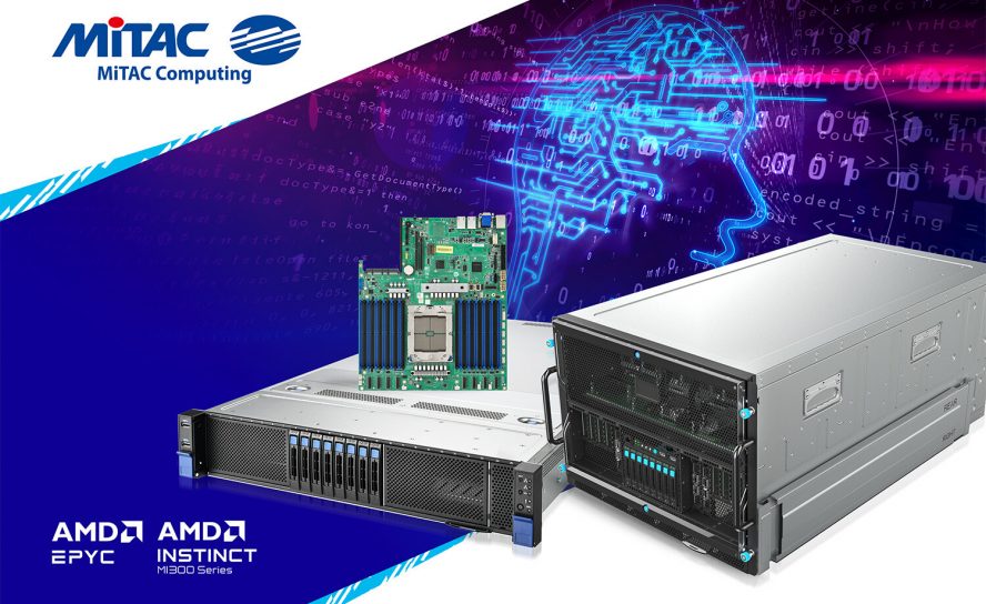 MiTAC анонсирует новые серверы с процессорами AMD EPYC 9005 и графическими ускорителями AMD Instinct MI325X