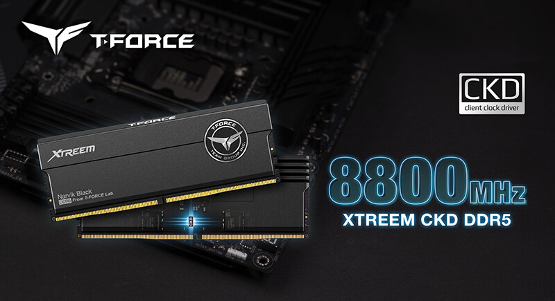 Team Group представляет игровую память T-Force Xtreem CKD DDR5-8800