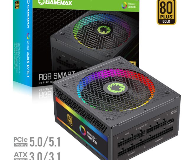 GameMax представляет обновленные блоки питания RGB-Smart с поддержкой ATX 3.1 и PCIe 5.1