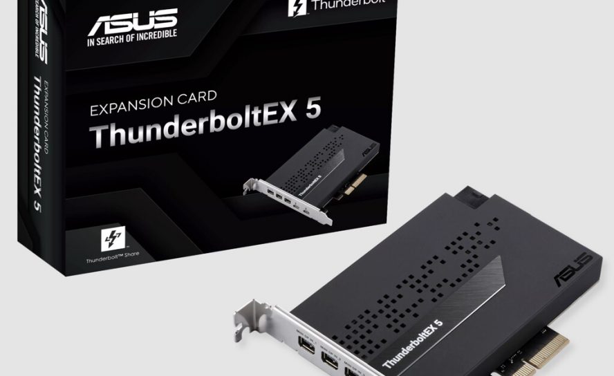 ASUS также выпускает дополнительную платку Thunderbolt 5