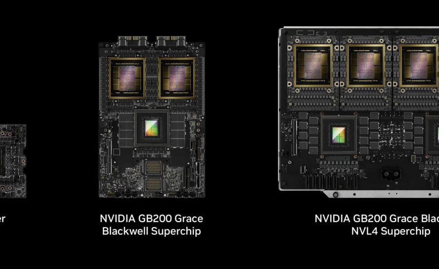 NVIDIA готовит GB200 NVL4: четыре GPU "Blackwell" и два CPU "Grace" в одном сервере мощностью 5400 Вт