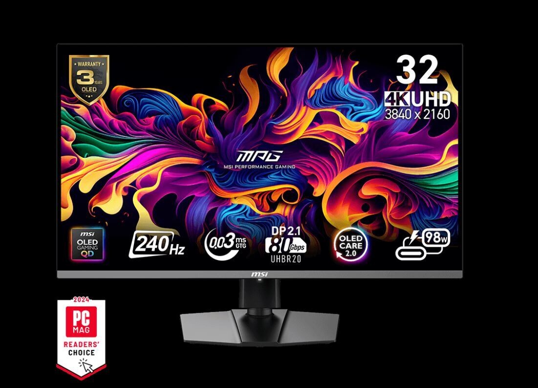 MSI представила игровой QD-OLED монитор MPG 322URX с разрешением 4K и ...