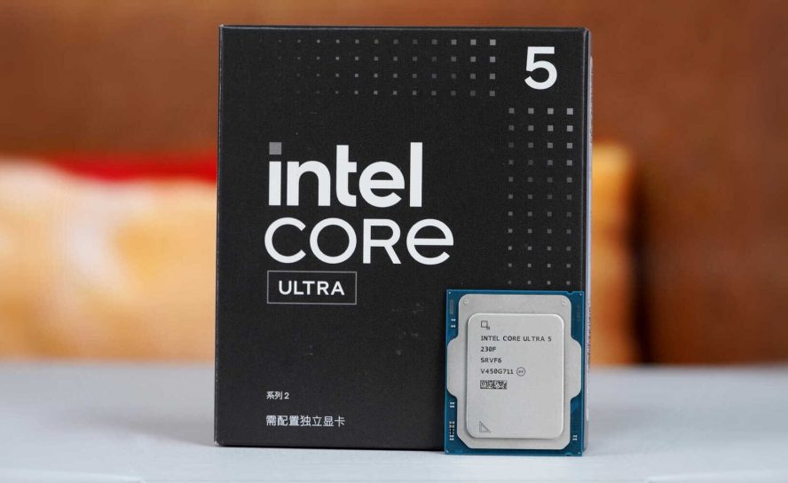 Intel представила эксклюзивный процессор Core Ultra 5 230F для Китая с необычным дизайном