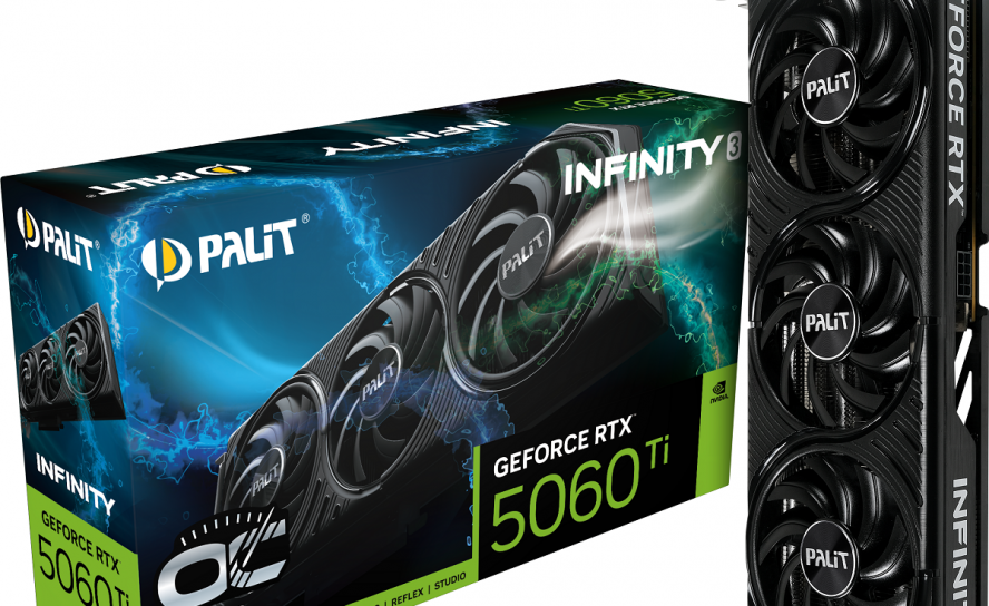 PALIT представляет видеокарты серий NVIDIA GeForce RTX 5060 Ti и RTX 5060: Infinity 3 и Dual