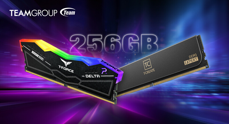 Team Group выводит игру на новый уровень: DDR5-память объемом 256 ГБ для геймеров и энтузиастов!