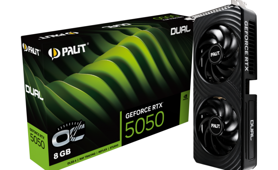 PALIT представляет видеокарты NVIDIA GeForce RTX 5050 серий Dual и StormX