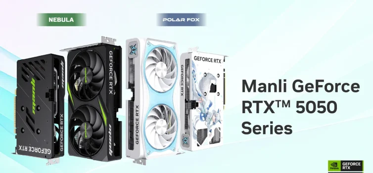 Manli представила видеокарты GeForce RTX 5050 на архитектуре NVIDIA Blackwell