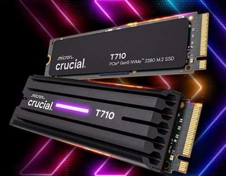 Crucial T710: один из самых быстрых потребительских SSD на рынке с интерфейсом PCIe 5.0