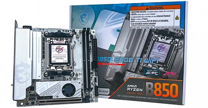 MSI MPG B850I Edge Ti Wi-Fi: Мини-ITX материнская плата для бескомпромиссных компактных сборок
