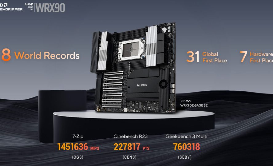 ASUS Pro WS WRX90E-SAGE SE: 46 Мировых Рекордов с AMD Threadripper PRO – Королева Рабочих Станций и Оверклокинга!
