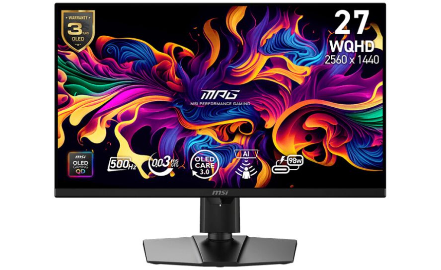 Монитор из будущего: MSI представила QD-OLED дисплей с ИИ и частотой 500 Гц