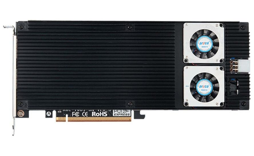 Укрощение скорости: Areca ARC-1689-8N — RAID-контроллер для восьми NVMe SSD с PCIe 5.0