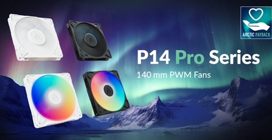 ARCTIC P14 Pro: новые 140-мм вентиляторы для идеального баланса тишины и производительности