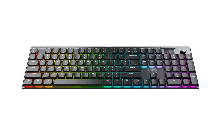 CHERRY XTRFY MX 10.1 Wireless: представлена сверхскоростная механическая клавиатура с низкопрофильными переключателями и дисплеем