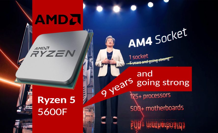 AMD продолжает поддерживать AM4: представлен новый процессор Ryzen 5 5600F