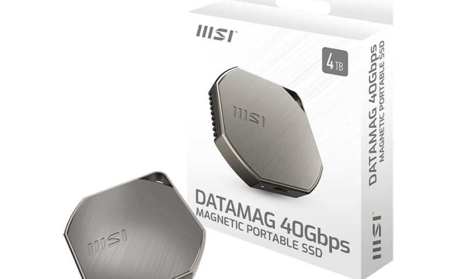 MSI DATAMAG 40 Gbps: портативный SSD на магнитах для создателей контента