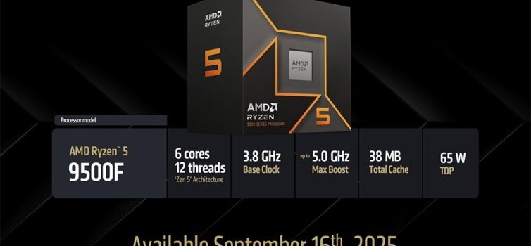 Новая надежда для бюджетного гейминга: AMD Ryzen 5 9500F выходит на рынок