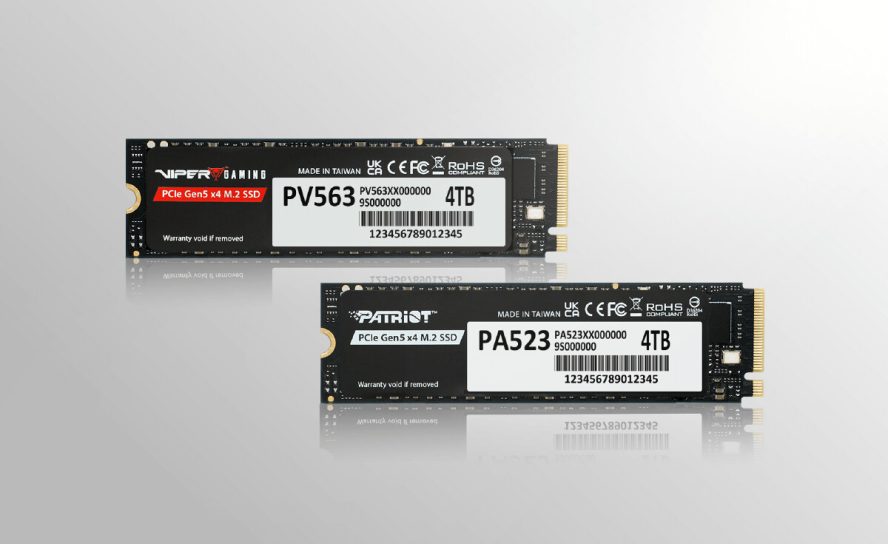 Patriot Memory расширяет линейку Gen 5: представлены новые SSD Viper PV563 и Patriot PA523