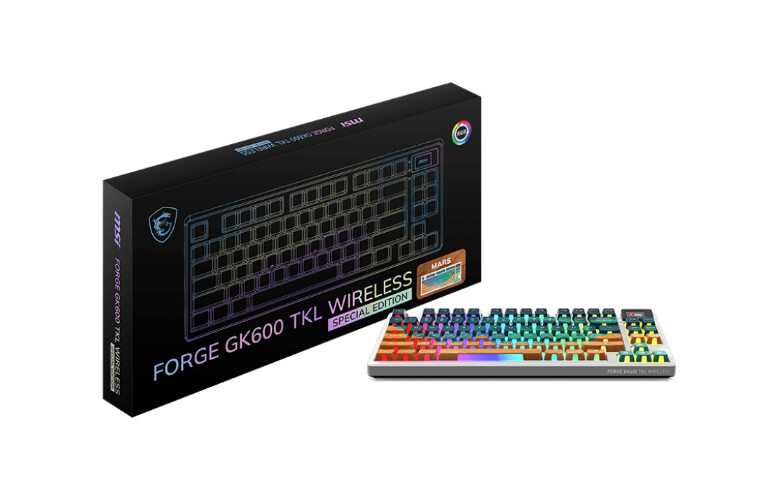 MSI FORGE GK600 TKL WIRELESS: компактная механическая клавиатура с уникальным дизайном