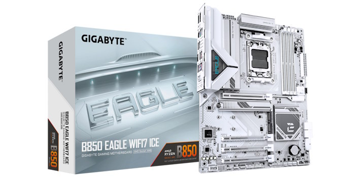 Снежная королева: GIGABYTE B850 Eagle WiFi7 Ice — белая доска для белых сборок