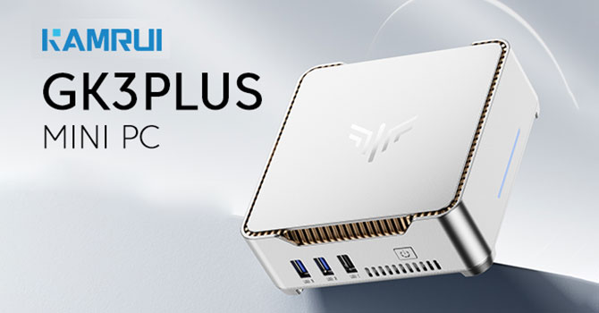 KAMRUI GK3 Plus: доступный мини-ПК для повседневных задач и медиа