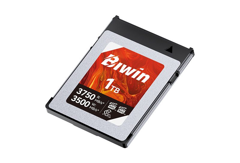 Biwin Amber CB500: первая в мире карта CFexpress Type B с сертификацией VPG800 для видео 8K RAW