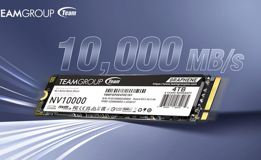 Эра скорости: Team Group выпускает NVMe-накопитель PCIe 5.0 с космической скоростью 10 000 МБ/с