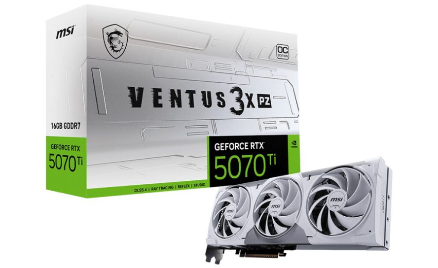 Кабели прочь: MSI представила GeForce RTX 5070 Ti VENTUS с «задним» питанием для идеальной чистоты сборки