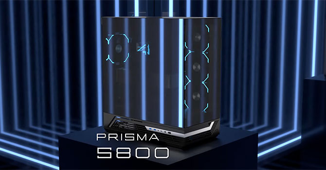 Einarex Prisma S800: представлен Mid-Tower корпус с зеркальным стеклом и четырьмя ARGB-вентиляторами