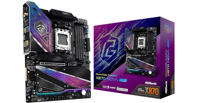 ASRock Phantom Gaming X870 Nova Wi-Fi: материнская плата X870 с USB4 и Wi-Fi 7 по привлекательной цене