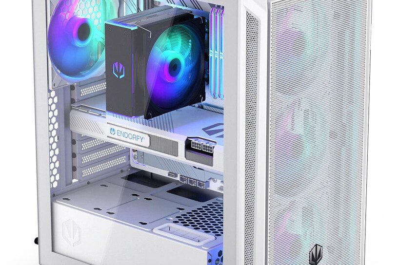 Снежная Элегантность: ENDORFY Выпускает Корпус Arx 500 White ARGB — Идеальную Основу для Идеального ПК