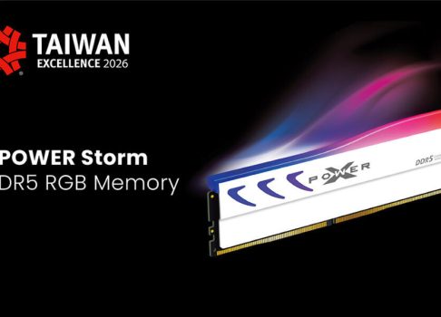 XPOWER Storm DDR5 RGB UDIMM удостоена премии Taiwan Excellence 2026 за дизайн и производительность